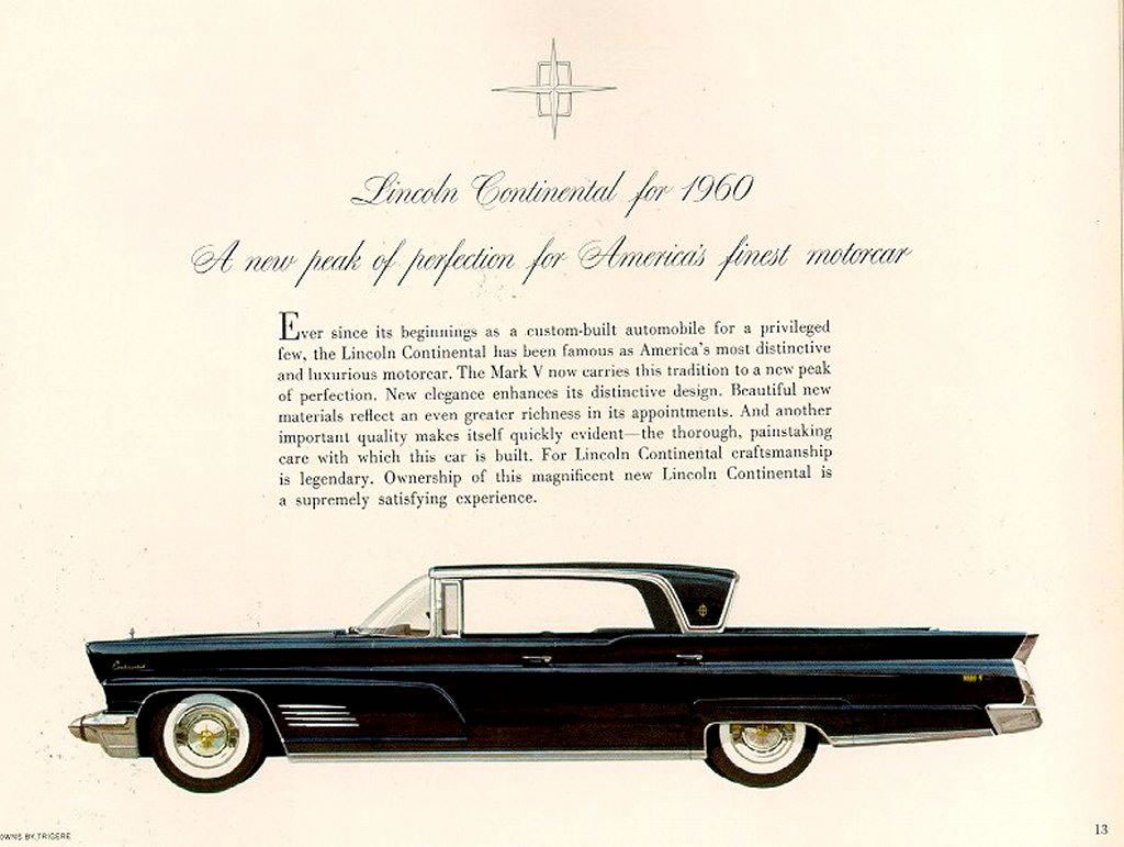 1960 Lincoln Brochure Page 16